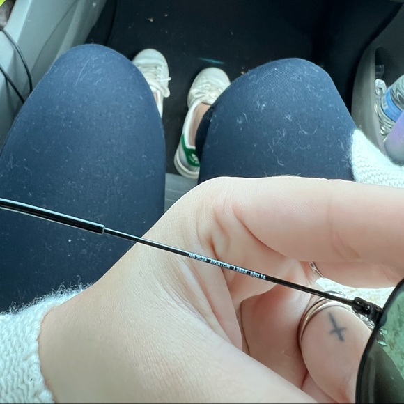 Ray Ban aviator total black sunglasses - Picture 3 of 6